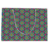 おもしろいカラフルアロハ熱帯抱き枕 ラージペーパーバッグ (裏面)