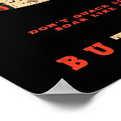 おもしろいカラフルアール |ハロウィーに最適なプレゼント ポスター (角)