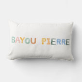 おもしろいカラフルウォーターカラーバイユーピエールルイジアナ ランバークッション (正面)