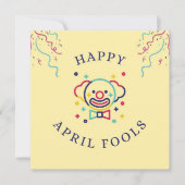 おもしろいカラフルエイプリルフールズデイホリデーカード シーズンカード (正面)