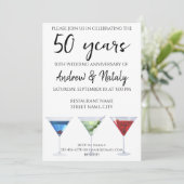 おもしろいカラフルカクテル 招待状 (スタンド正面)