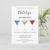 おもしろいカラフルカクテル 招待状 (スタンド正面)