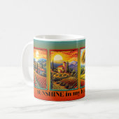 おもしろいカラフルカスタムアイタリアンート コーヒーマグカップ (正面左)