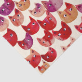 おもしろいカラフルカラー猫パターン 薄葉紙 (詳細)