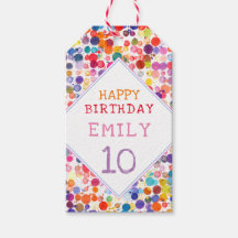 おもしろいカラフルカラー絵を描ブロット子供の誕生日