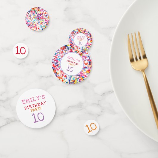 おもしろいカラフルカラー絵を描ブロット子供の誕生日 コンフェッティ (グループ)