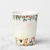 おもしろいカラフルクリスマスカクテルパーティー 紙コップ (裏面)