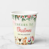 おもしろいカラフルクリスマスカクテルパーティー 紙コップ (正面)