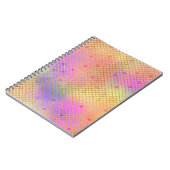 おもしろいカラフルグラデーションパステルマーメイドパターン ノートブック (左側)