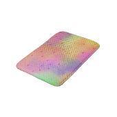 おもしろいカラフルグラデーションパステルマーメイドパターン バスマット (アングル)