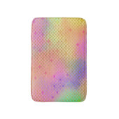 おもしろいカラフルグラデーションパステルマーメイドパターン バスマット (正面縦)