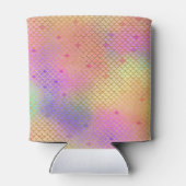 おもしろいカラフルグラデーションパステルマーメイドパターン 缶クーラー (裏面)