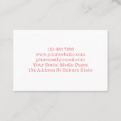 おもしろいカラフルグリッターソープロウソクSoy Wax Melt 名刺 (裏面)