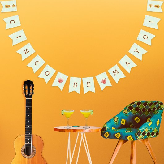 おもしろいカラフルシンコデマヨ バンティングフラッグ