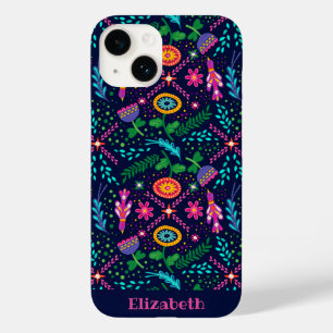 おもしろいカラフルスタイル化フローラiPhone / iPadケース Case-Mate iPhone 14ケース