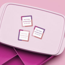 おもしろいカラフルストライプかわいいピンク紫