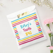 おもしろいカラフルストライプのキャンディ歯バッグ子供へ フェイバーバッグ (封をした状態)