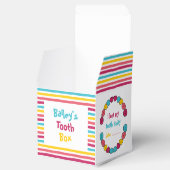 おもしろいカラフルストライプの可愛い歯子供へ箱 フェイバーボックス (オープン)
