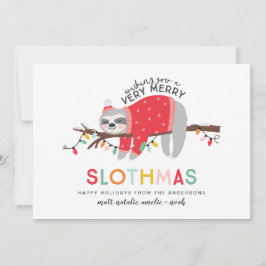 おもしろいカラフルスロークリスマス シーズンカード