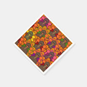 おもしろいカラフルターキーターキーズターキーデイペーパーナプキン スタンダードカクテルナプキン (角)