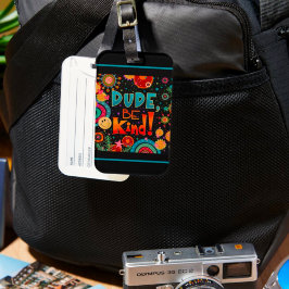 おもしろいカラフルダデビーフレンドリーハッピースマイル ラゲッジタグ