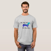 おもしろいカラフルティール(緑がかった色)Dachshundカスタマイズ可能 Tシャツ (正面フル)