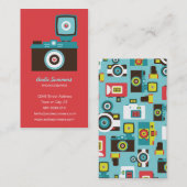 おもしろいカラフルディアナロモカメラフォトグラファー 名刺 (正面/裏面)