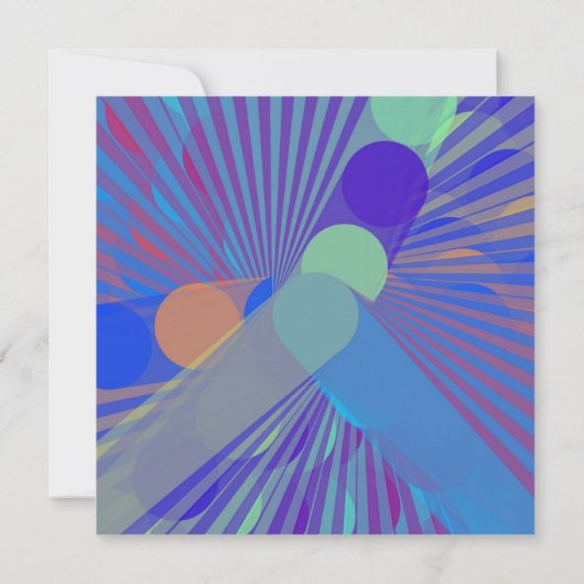 おもしろいカラフルディナーダンス記念日 招待状