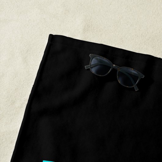 おもしろいカラフルトライアスロンのユーモア持久力皮肉 ビーチタオル (インサイチュ)