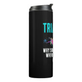 おもしろいカラフルトライアスロン競技ユーモア絵を描(ばちゃばちゃ)跳ねる タンブラー (回転左)