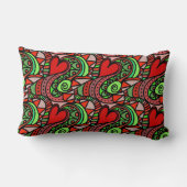 おもしろいカラフルドードルアート ランバークッション (裏面)