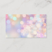 おもしろいカラフルナイトライフのアーティストの輝き 名刺 (裏面)