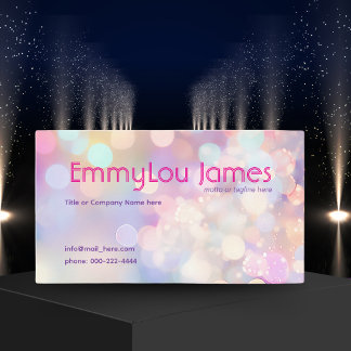 おもしろいカラフルナイトライフのアーティストの輝き 名刺