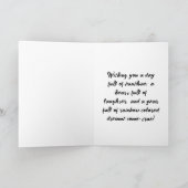 おもしろいカラフルハッピーバースデー カード (内部)