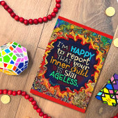 おもしろいカラフルハッピーバースデー カード