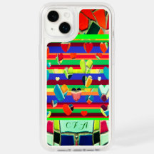 おもしろいカラフルハートモザイクアート