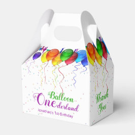 おもしろいカラフルバルーンワンダーランド1歳の誕生日 フェイバーボックス