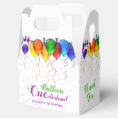 おもしろいカラフルバルーンワンダーランド1歳の誕生日 フェイバーボックス (オープン)