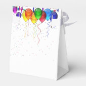 おもしろいカラフルバルーンワンダーランド1歳の誕生日 フェイバーボックス (裏面サイド)