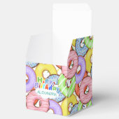 おもしろいカラフルパステルドーナツ誕生日 フェイバーボックス (オープン)