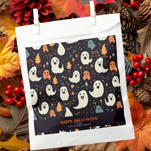 おもしろいカラフルパーソナライズされた幽霊 フェイバーバッグ