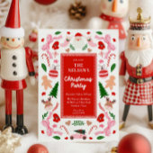 おもしろいカラフルパーティの招待状 招待状