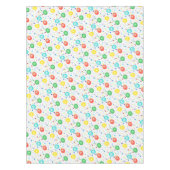 おもしろいカラフルパーティーの好意 テーブルクロス (正面)