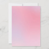 おもしろいカラフルピンク金ゴールドモダン子供の誕生日パーティー 招待状 (裏面)