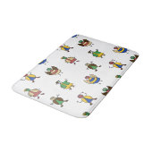 おもしろいカラフルファミリーの漫画のキャラクター バスマット (アングル)