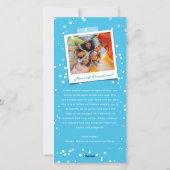 おもしろいカラフルフェスティバルクリスマスライトグローフォト シーズンカード (裏面)