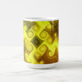 おもしろいカラフルフラクタル コーヒーマグカップ (中央)