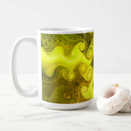 おもしろいカラフルフラクタル コーヒーマグカップ