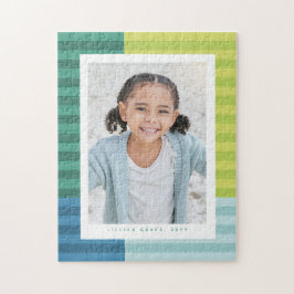 おもしろいカラフルフレーム1枚の写真の縦枠 ジグソーパズル