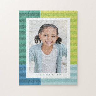 おもしろいカラフルフレーム1枚の写真の縦枠 ジグソーパズル